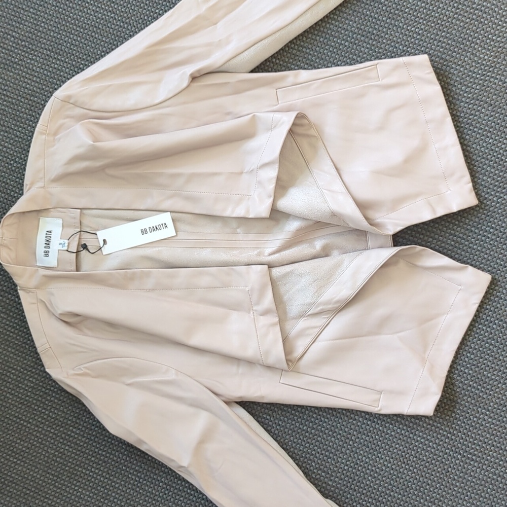 NWT BB Dakota Fall Jacket Leather Outside Suede Lining and Detailing Women's S